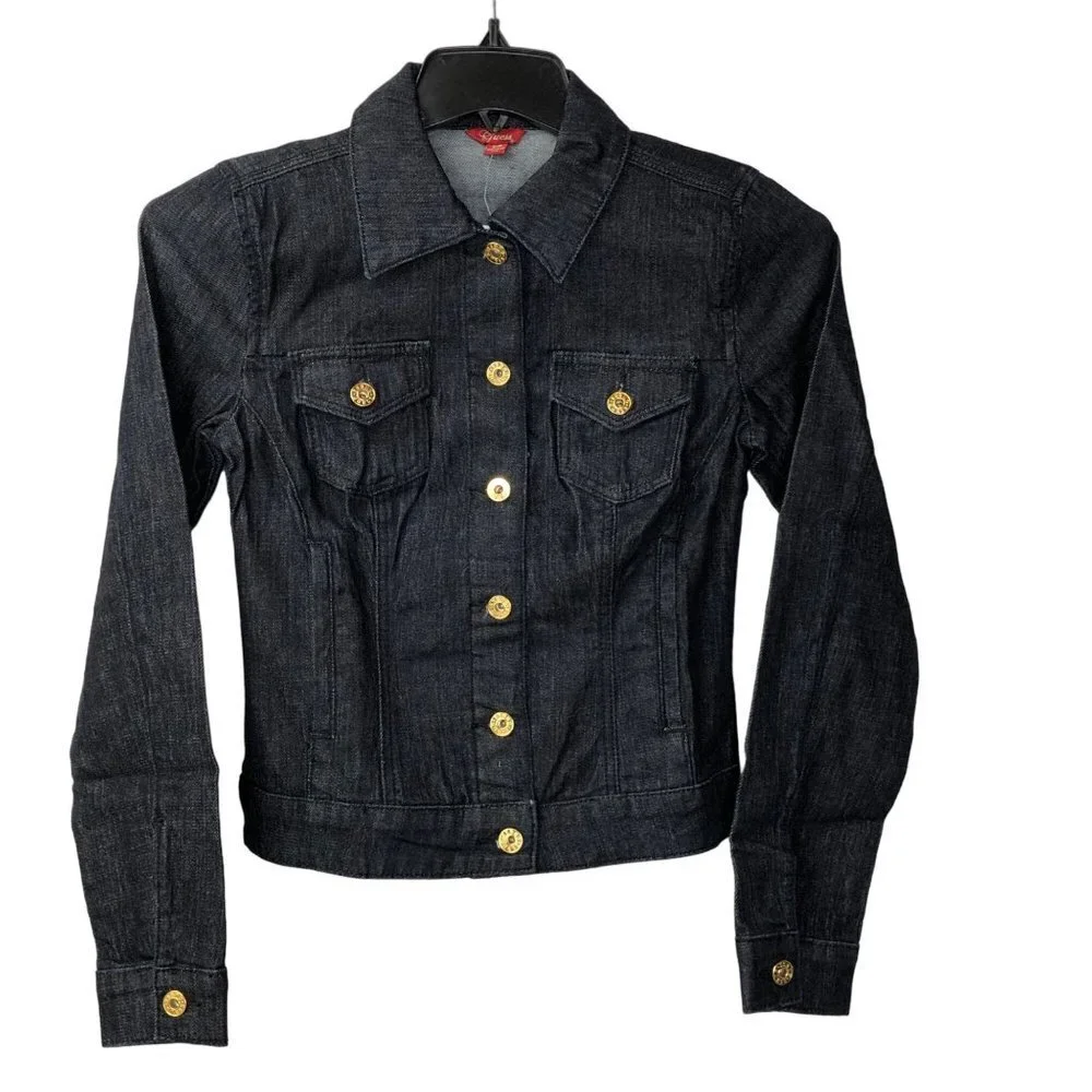 GUESS‎ DARK WASH JEAN JACKET SM NEW WITH TAG